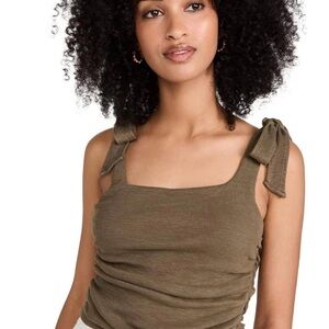 Free People Boulevard Ruched Cropped Top Size XL